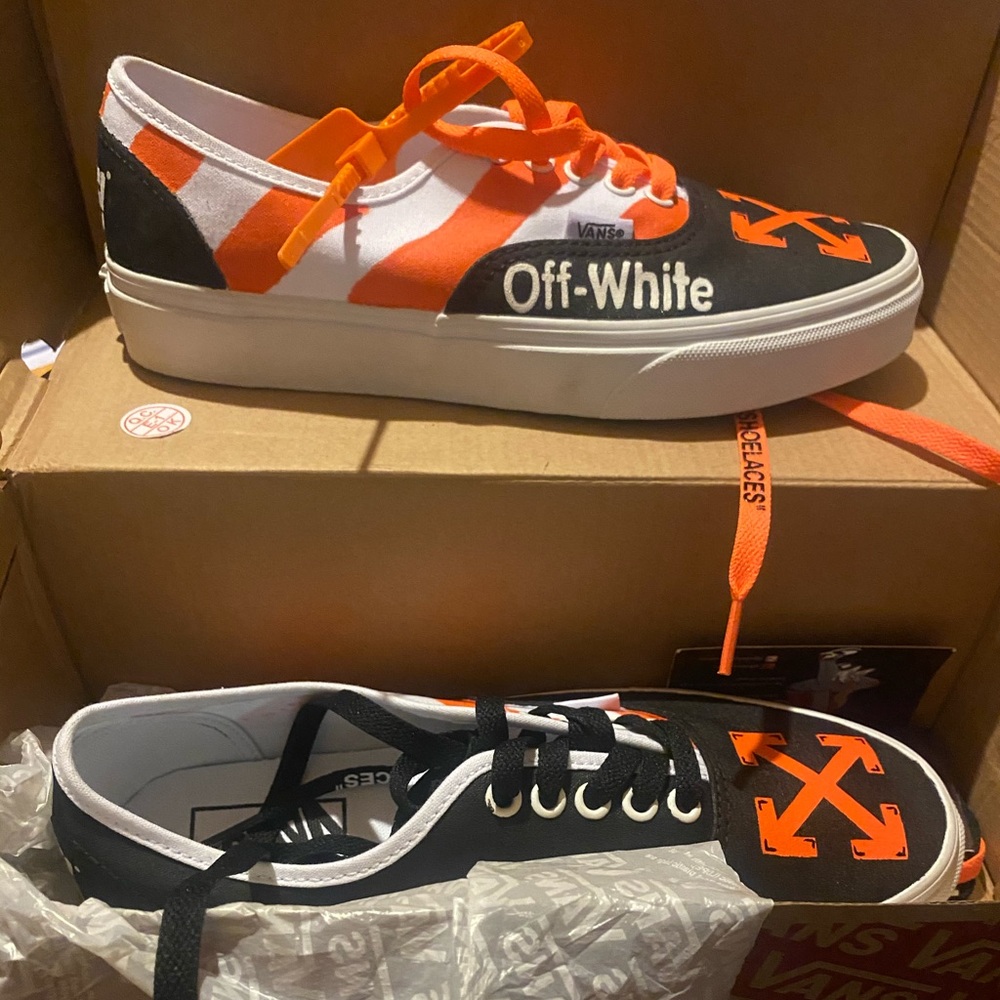 Custom made off white vans 1 of 1